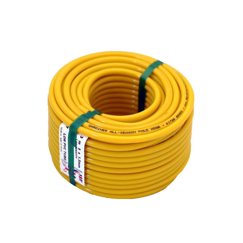 Gardiner Yellow All Season Water Fed Pole Hose, Front